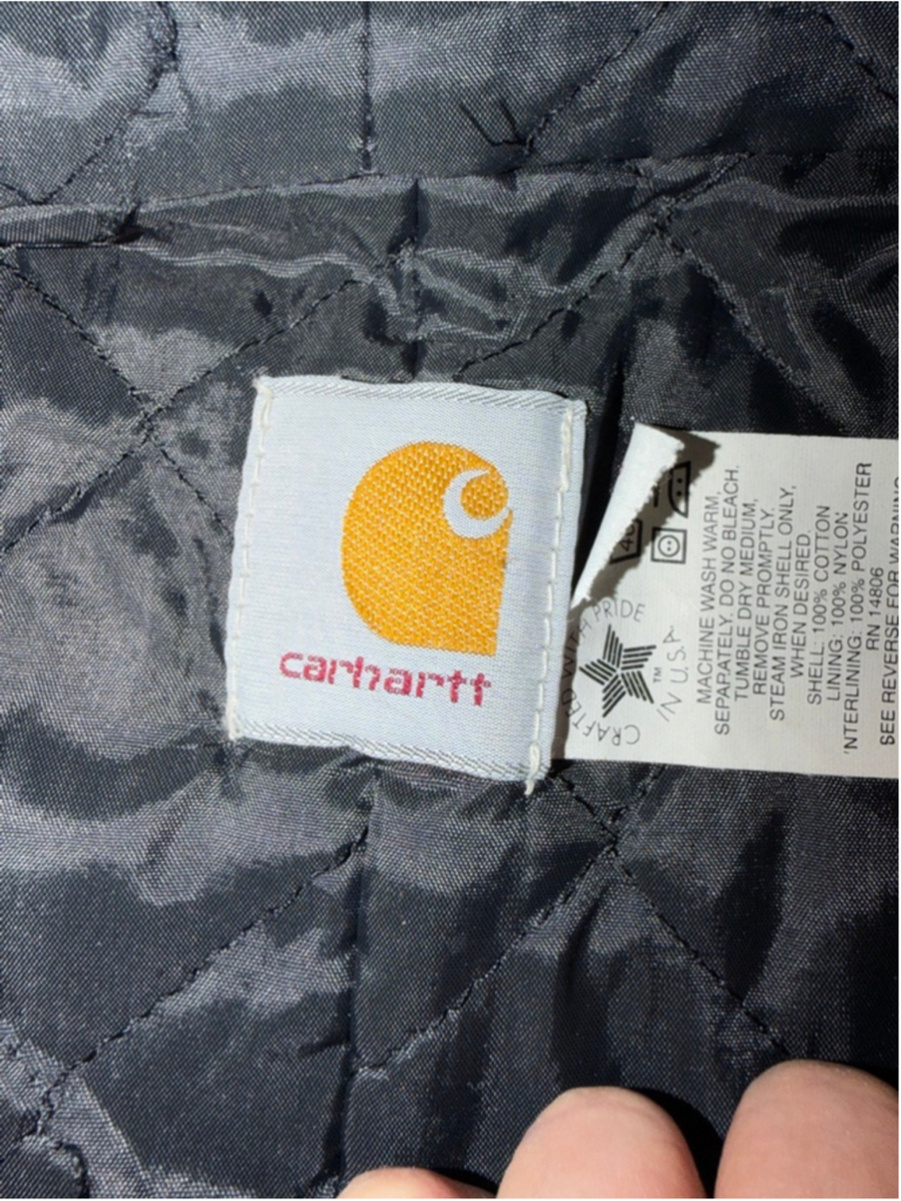 Carhartt JQ243 Hunter Green Active Jacket XXL USA Made Quilt Lined vintage - Picture 7 of 11